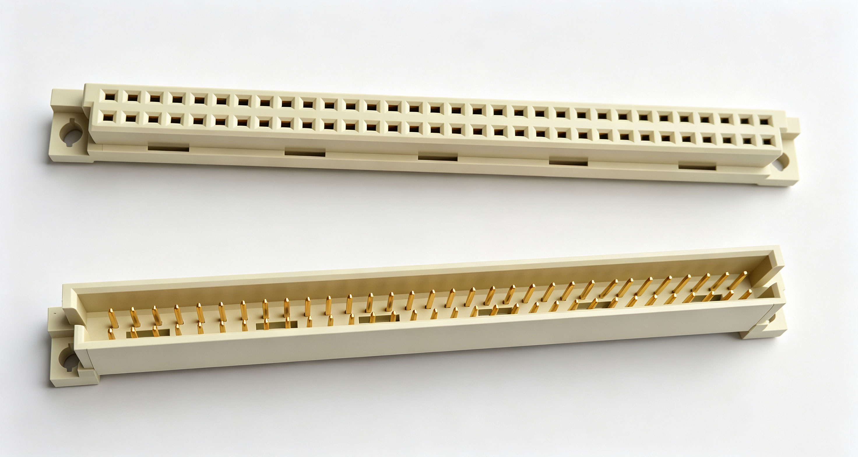 DIN 41612 Type B connector — 2-row, 64-position
